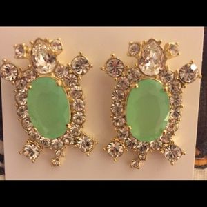 Kate Spade green turtle earrings